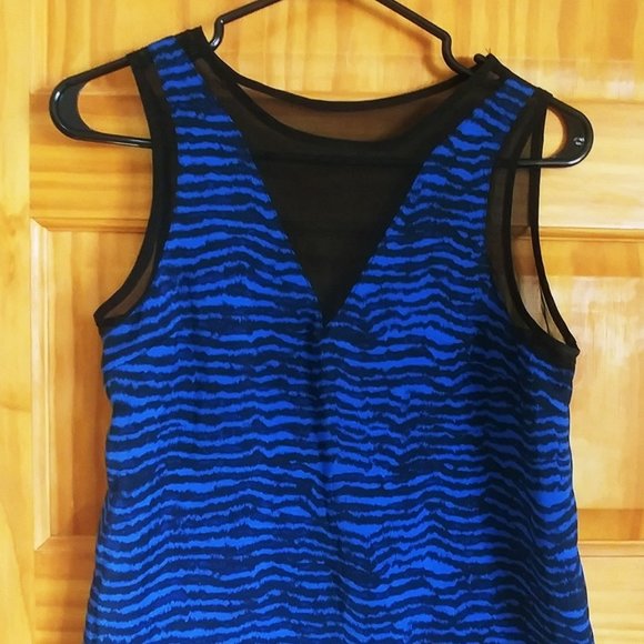 Dynamite Zebra Print Mesh Top - Picture 2 of 3